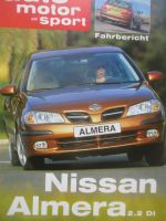 auto motor & Sport 3/2000 Nissan Almera 2.2 DI Fahrbericht