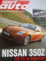 sport auto 10/2003 Nissan 350Z 280PS im Supertest