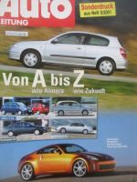 Auto Zeitung 9/2001 Nissan von A bis Z