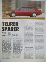 auto illustrierte 4/1983 Volvo 760 GLE TD Kurz-Test