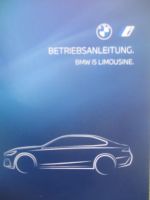 BMW i5 Limousine Betriebsanleitung G60 E Oktober 2025