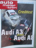 auto motor & sport 6/1997 Audi A3 vs. A8 Crashtest