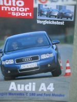 auto motor & sport 1/2001 Audi A4 2.0 Vergleichstest