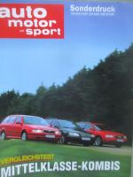auto motor & sport Vergleichstest Mittelklasse-Kombis
