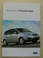 Ford Focus C-Max Prospekt März 2004 NEU