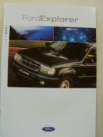 Ford Explorer Prospekt Dezember 2000 +Preisliste NEU