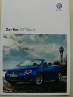 VW Eos GT Sport Prospekt Oktober 2009 NEU