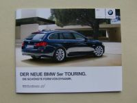 BMW 5er Touring F11 523i 535i 520d 530d Flyer März 2010 NEU