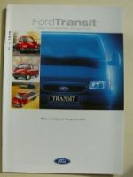 Ford Transit Transporter Programm Prospekt Januar 2000