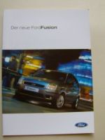 Ford Fusion Prospekt August 2002 NEU