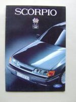 Ford Scorpio +4X4 Prospekt Januar 1986 Rarität