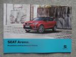 Seat Arona 1.0TGI TSI 1.5TSI 1.6TDI Januar 2019 +Preisliste