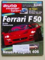 ams 15/1995 Ferrari F50, Audi A8 3.7,S320 W140,524td E28