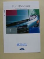 Ford Focus Farben/Polster Juli 1999