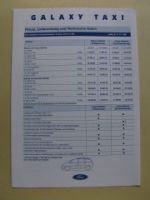 Ford Galaxy TAXI 12.Oktober 1998 NEU