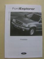 Ford Explorer Highclass +Limited Februar 2000 NEU