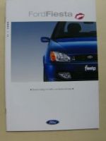 Ford Fiesta +Kool +Sport +Ghia August 1999 NEU