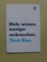 VW Think Blue Prospekt A5 Format März 2010 NEU