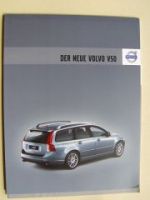 Volvo V50 Prospekt Februar 2007 +Preisliste NEU