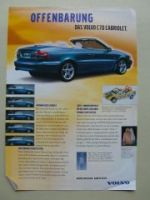 Volvo C70 Cabriolet Prospektblatt