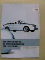 Volvo Erfahrungswochen diverse Modelle Flyer 2002