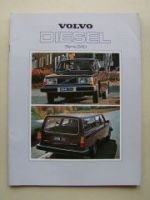 Volvo Serie 240 DIESEL 244GL D6 245GL D6 Prospekt 1979