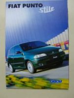 Fiat Punto stile Prospekt April 1998