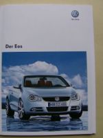 VW Eos Prospekt 1F7 Oktober 2009 +Preisliste NEU