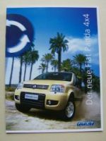 Fiat Panda 4X4 Prospekt September 2004 NEU
