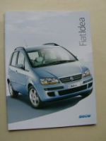 Fiat Idea Prospekt Januar 2004 NEU