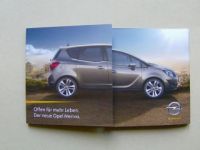 Opel Meriva neues Modell Vorabinformation +Notizblätter NEU