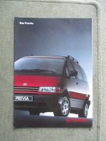 Toyota Previa Prospekt April 1991+Technische Daten