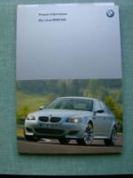 BMW Pressemappe Neue M5 E60 V10 2004 Rarität!