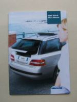 Fiat Stilo Multi Wagon Prospekt April 2003 NEU