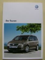 VW Touran Prospekt Oktober 2009 NEU +BlueMotion