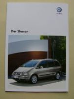 VW Sharan +BlueMotion Prospekt Oktober 2009 NEU