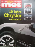mot 10/1998 10 Jahre Chrysler in Deutschland