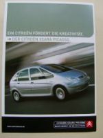 Citroen Xsara Picasso Prospektblatt NEU