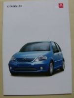 Citroen C3 Prospekt Juli 2004 NEU