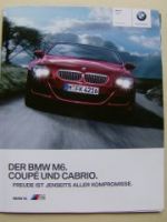 BMW M6 Coupè Cabrio E63 E64 März 2010 NEU