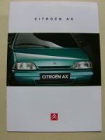 Citroen AX Prospekt Juli 1995 Rarität