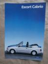 Ford Escort Cabrio XR3i +Ghia Februar 1986 Prospekt