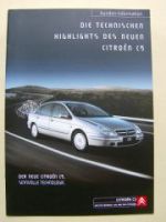 Citroen C5 Kunden-Information Technische Highlights NEU