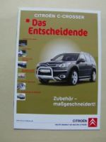 Citroen C-Crosser Zubehör Prospekt Oktober 2008 NEU