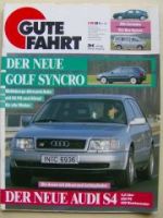 Gute Fahrt 2/1993 VW T4 Syncro,Golf Syncro,Avant S4 4.2 C4
