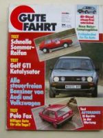 Gute Fahrt 3/1986 VW Golf2 GTI, Polo Fox, Autoradios