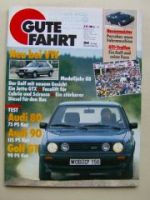 Gute Fahrt 8/1987 VW Golf Facelift, Audi 80,90,Porsche PEP