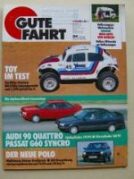 Gute Fahrt 12/1989 Polo, Passat G60, Audi 90,Wohnmobil-Extra