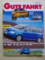 Gute Fahrt 12/2002, Dauertest VW Polo 1.2 12V,Golf4 R32,TT V6
