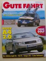 Gute Fahrt 7/2002 Audi A4 2.0, VW Phaeton V6,MTM S3,911 Cabrio (